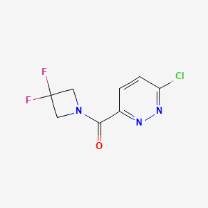 molecular formula C8H6ClF2N3O B8173428 (6-Chloropyridazin-3-yl)(3,3-difluoroazetidin-1-yl)methanone 