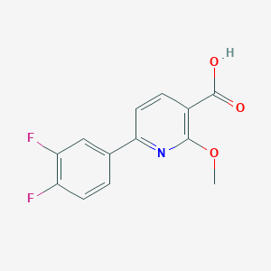 molecular formula C13H9F2NO3 B8173466 6-(3,4-Difluorophenyl)-2-methoxynicotinic acid 