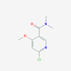 molecular formula C9H11ClN2O2 B8173525 6-Chloro-4-methoxy-N,N-dimethylnicotinamide 