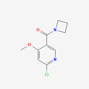 molecular formula C10H11ClN2O2 B8173527 Azetidin-1-yl(6-chloro-4-methoxypyridin-3-yl)methanone 