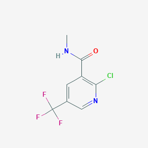 molecular formula C8H6ClF3N2O B8173554 2-Chloro-N-methyl-5-(trifluoromethyl)nicotinamide 