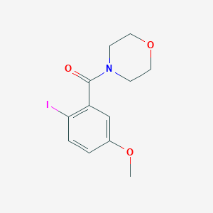 molecular formula C12H14INO3 B8173707 (2-Iodo-5-methoxyphenyl)(morpholino)methanone 