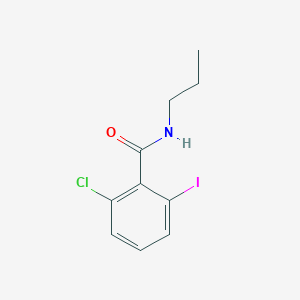 molecular formula C10H11ClINO B8173729 2-Chloro-6-iodo-N-propylbenzamide 