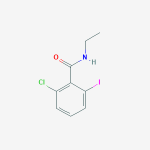 molecular formula C9H9ClINO B8173736 2-Chloro-N-ethyl-6-iodobenzamide 