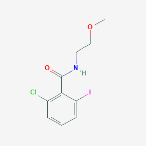molecular formula C10H11ClINO2 B8173745 2-Chloro-6-iodo-N-(2-methoxyethyl)benzamide 