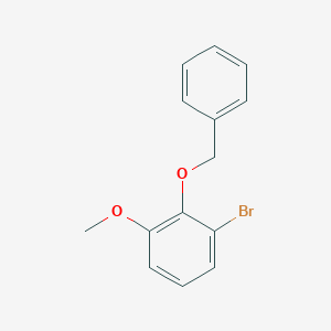 molecular formula C14H13BrO2 B8173750 2-(Benzyloxy)-1-bromo-3-methoxybenzene 