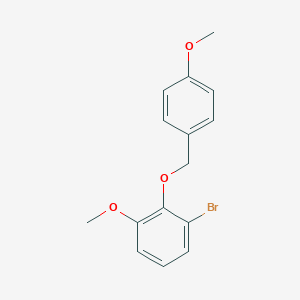 molecular formula C15H15BrO3 B8173752 1-Bromo-3-methoxy-2-((4-methoxybenzyl)oxy)benzene 