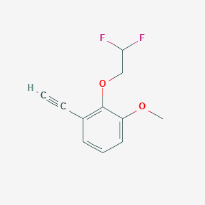 molecular formula C11H10F2O2 B8173758 2-(2,2-Difluoroethoxy)-1-ethynyl-3-methoxybenzene 