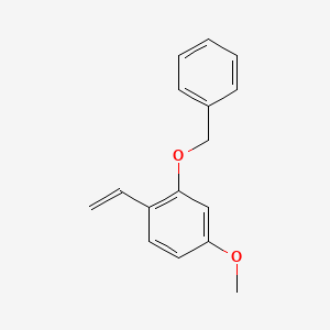 molecular formula C16H16O2 B8173949 2-(Benzyloxy)-4-methoxystyrene 