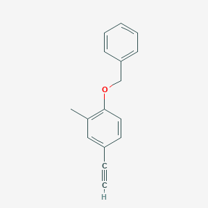 molecular formula C16H14O B8173981 1-(Benzyloxy)-4-ethynyl-2-methylbenzene 