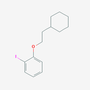 molecular formula C14H19IO B8173994 1-(2-Cyclohexylethoxy)-2-iodobenzene 