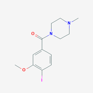 molecular formula C13H17IN2O2 B8174051 (4-Iodo-3-methoxyphenyl)(4-methylpiperazin-1-yl)methanone 