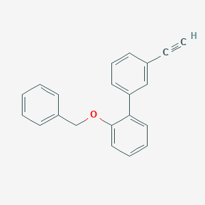 molecular formula C21H16O B8174058 2-(Benzyloxy)-3'-ethynyl-1,1'-biphenyl 