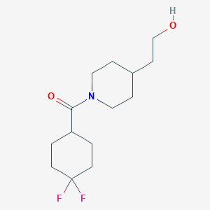 molecular formula C14H23F2NO2 B8174069 (4,4-Difluorocyclohexyl)(4-(2-hydroxyethyl)piperidin-1-yl)methanone 