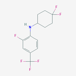 molecular formula C13H13F6N B8174095 N-(4,4-difluorocyclohexyl)-2-fluoro-4-(trifluoromethyl)aniline 