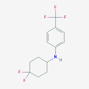 molecular formula C13H14F5N B8174103 N-(4,4-Difluorocyclohexyl)-4-(trifluoromethyl)aniline 