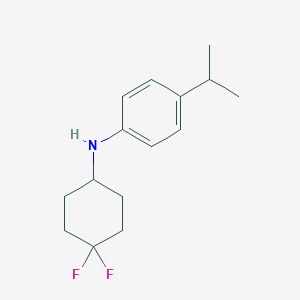 molecular formula C15H21F2N B8174107 N-(4,4-difluorocyclohexyl)-4-isopropylaniline 