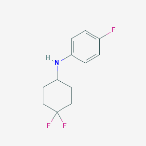 molecular formula C12H14F3N B8174119 N-(4,4-Difluorocyclohexyl)-4-fluoroaniline 