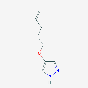 molecular formula C8H12N2O B8174209 4-(Pent-4-en-1-yloxy)-1H-pyrazole 