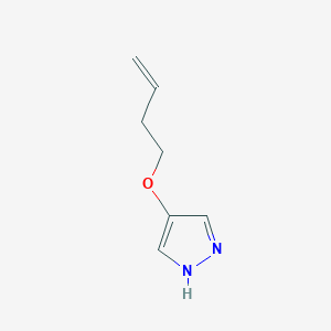 molecular formula C7H10N2O B8174216 4-(But-3-en-1-yloxy)-1H-pyrazole 