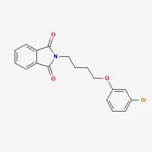 molecular formula C18H16BrNO3 B8174266 2-(4-(3-Bromophenoxy)butyl)isoindoline-1,3-dione 