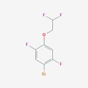 molecular formula C8H5BrF4O B8174273 1-Bromo-4-(2,2-difluoroethoxy)-2,5-difluorobenzene 