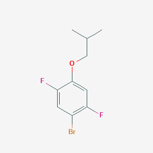 molecular formula C10H11BrF2O B8174278 1-Bromo-2,5-difluoro-4-isobutoxybenzene 