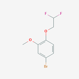molecular formula C9H9BrF2O2 B8174350 4-Bromo-1-(2,2-difluoroethoxy)-2-methoxybenzene 
