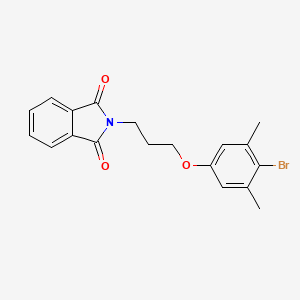 molecular formula C19H18BrNO3 B8174374 2-(3-(4-Bromo-3,5-dimethylphenoxy)propyl)isoindoline-1,3-dione 
