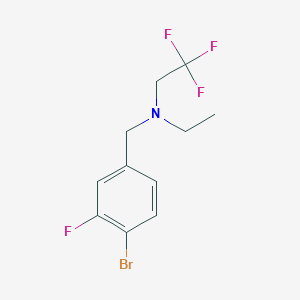 N-(4-bromo-3-fluorobenzyl)-N-ethyl-2,2,2-trifluoroethanamine