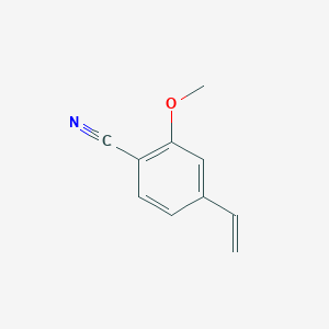 molecular formula C10H9NO B8174530 1-Vinyl-4-cyano-3-methoxybenzene 