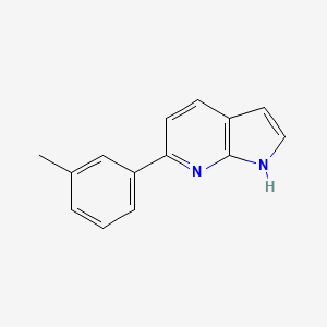 molecular formula C14H12N2 B8174552 6-(m-tolyl)-1H-pyrrolo[2,3-b]pyridine 