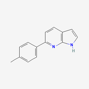 molecular formula C14H12N2 B8174556 6-(p-tolyl)-1H-pyrrolo[2,3-b]pyridine 