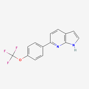 6-(4-(Trifluoromethoxy)phenyl)-1H-pyrrolo[2,3-b]pyridine