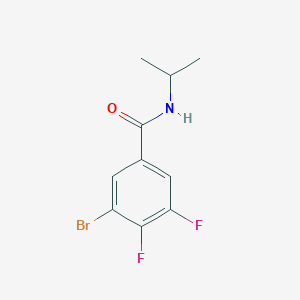 molecular formula C10H10BrF2NO B8174627 3-Bromo-4,5-difluoro-N-isopropylbenzamide 