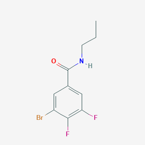 molecular formula C10H10BrF2NO B8174636 3-Bromo-4,5-difluoro-N-propylbenzamide 