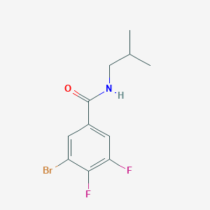 molecular formula C11H12BrF2NO B8174641 3-Bromo-4,5-difluoro-N-isobutylbenzamide 