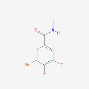molecular formula C8H6BrF2NO B8174650 3-Bromo-4,5-difluoro-N-methylbenzamide 
