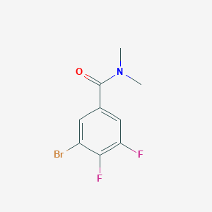 molecular formula C9H8BrF2NO B8174657 3-Bromo-4,5-difluoro-N,N-dimethylbenzamide 