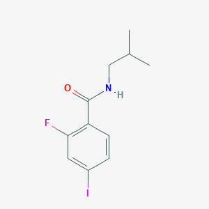 molecular formula C11H13FINO B8174710 2-Fluoro-4-iodo-N-isobutylbenzamide 
