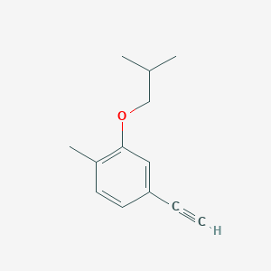 molecular formula C13H16O B8174726 4-Ethynyl-2-isobutoxy-1-methylbenzene 