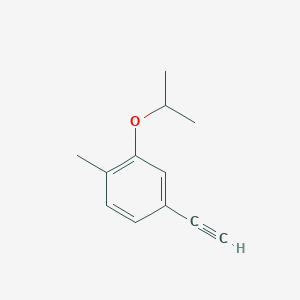 molecular formula C12H14O B8174733 4-Ethynyl-2-isopropoxy-1-methylbenzene 