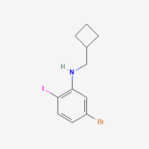 5-Bromo-N-(cyclobutylmethyl)-2-iodoaniline