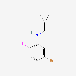 5-bromo-N-(cyclopropylmethyl)-2-iodoaniline