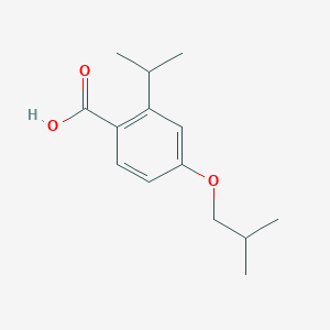 molecular formula C14H20O3 B8174807 4-Isobutoxy-2-isopropylbenzoic acid 