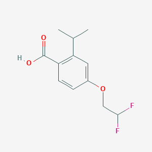 molecular formula C12H14F2O3 B8174814 4-(2,2-Difluoroethoxy)-2-isopropylbenzoic acid 