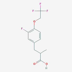 3-(3-Fluoro-4-(2,2,2-trifluoroethoxy)phenyl)-2-methylpropanoic acid