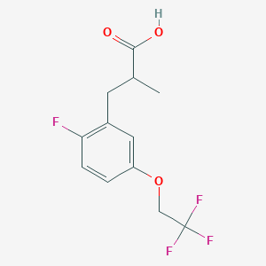 3-(2-Fluoro-5-(2,2,2-trifluoroethoxy)phenyl)-2-methylpropanoic acid