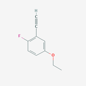 molecular formula C10H9FO B8174894 4-Ethoxy-2-ethynyl-1-fluorobenzene 