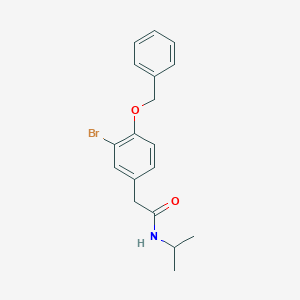 molecular formula C18H20BrNO2 B8174918 2-(4-(Benzyloxy)-3-bromophenyl)-N-isopropylacetamide 